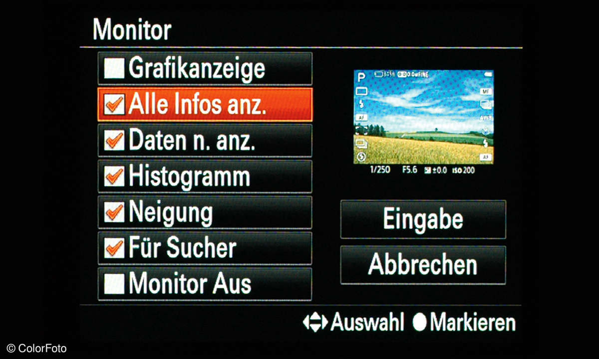Sony A7RIII Einstellungen