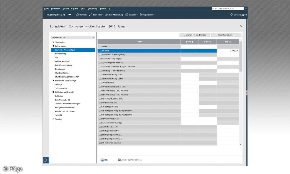 Lexware lohn+gehalt 2018 im Test