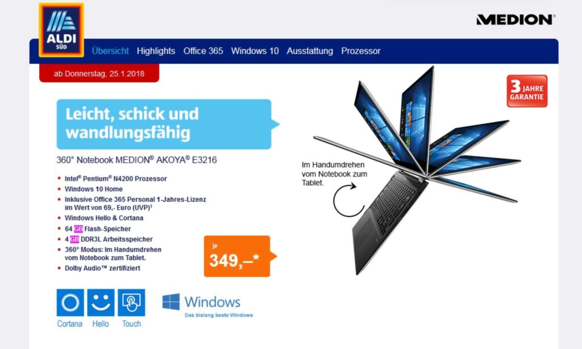 Medion Akoya E3216