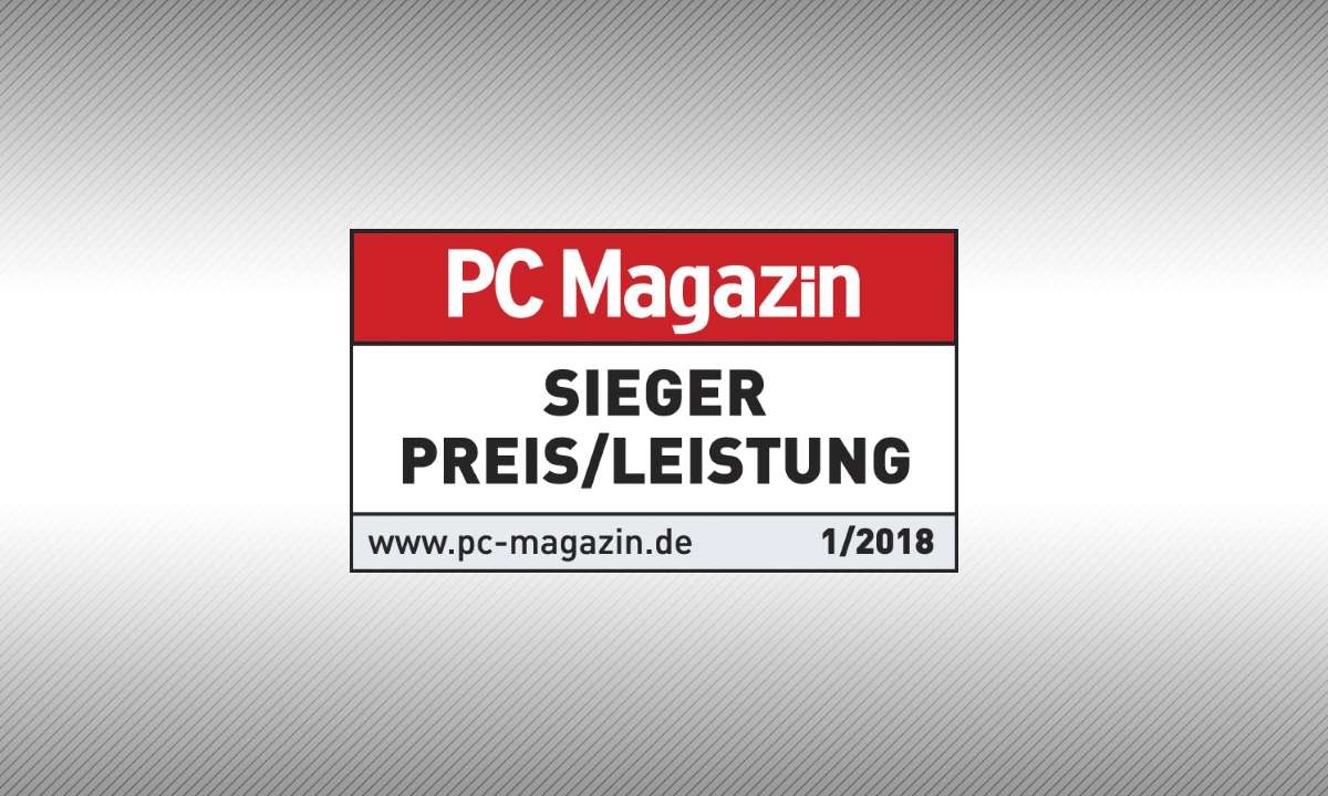 Preis Leistung Sieger Testsiegel PC-Magazin 1_18