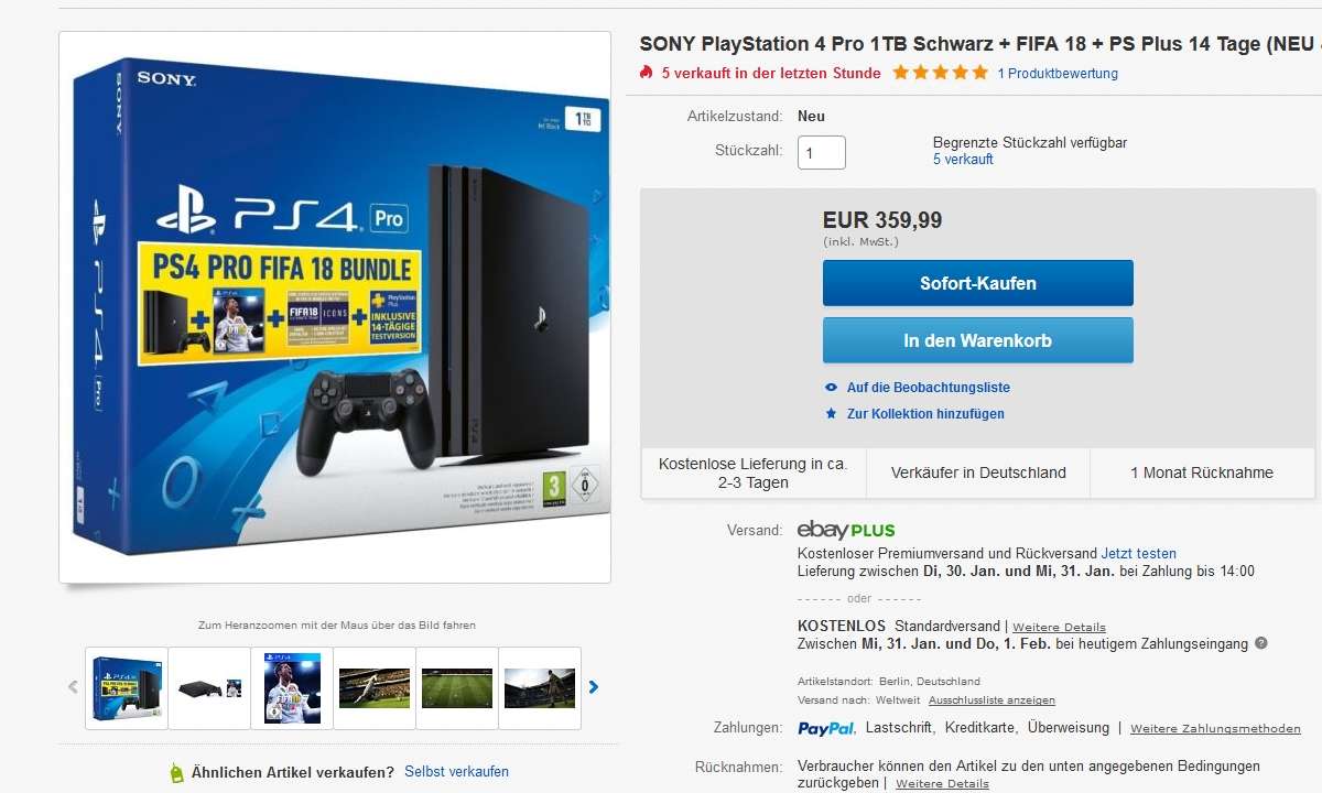 PS4 Pro im Angebot