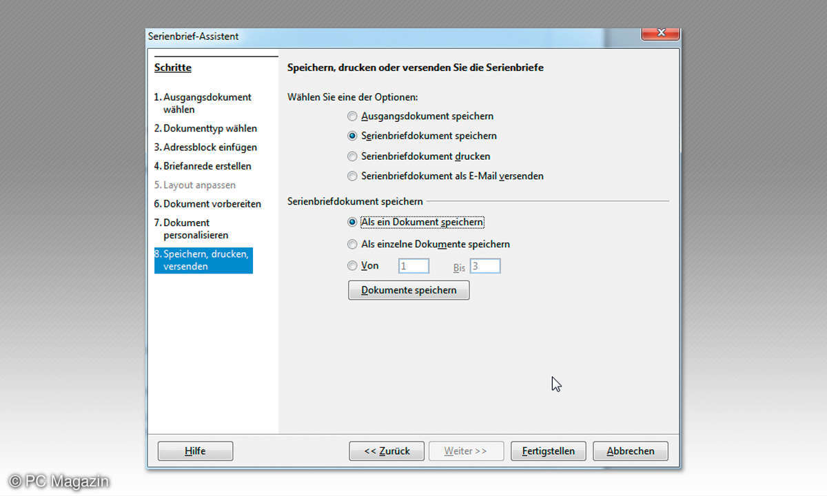 Open Office Serienbrief Dokument erstellen