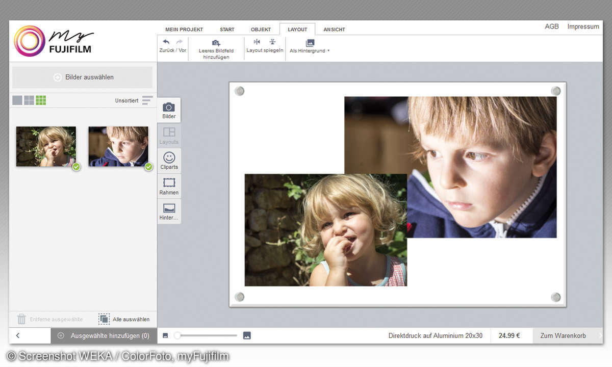 myFujifilm - Gestaltung