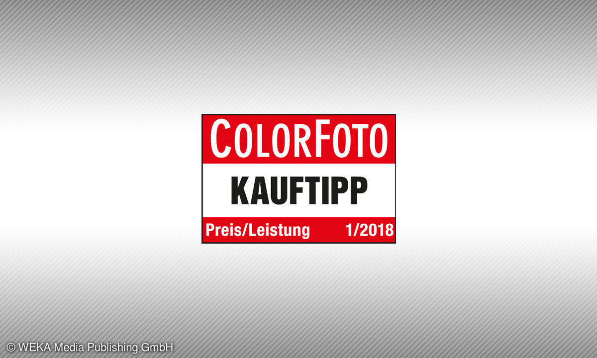 Testsiegel ColorFoto 1/2018 Kauftipp Preis/Leistung
