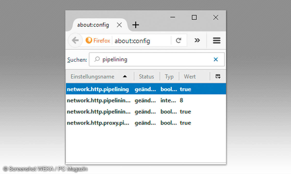 Internet beschleunigen: Pipelining