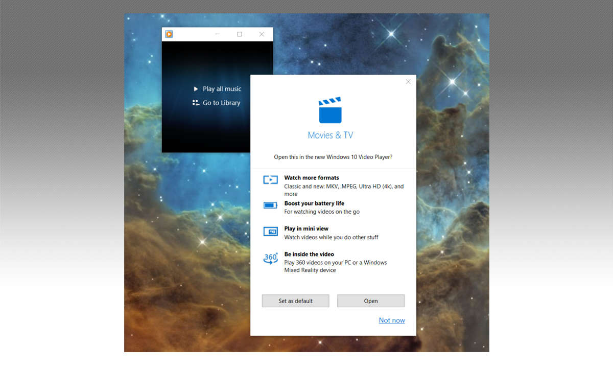Windows 10: Werbung für Filme & TV App