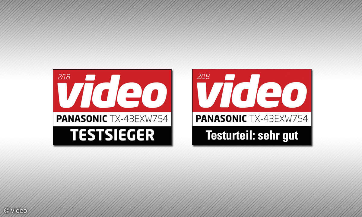 Panasonic TX-43EXW754 Testsiegel