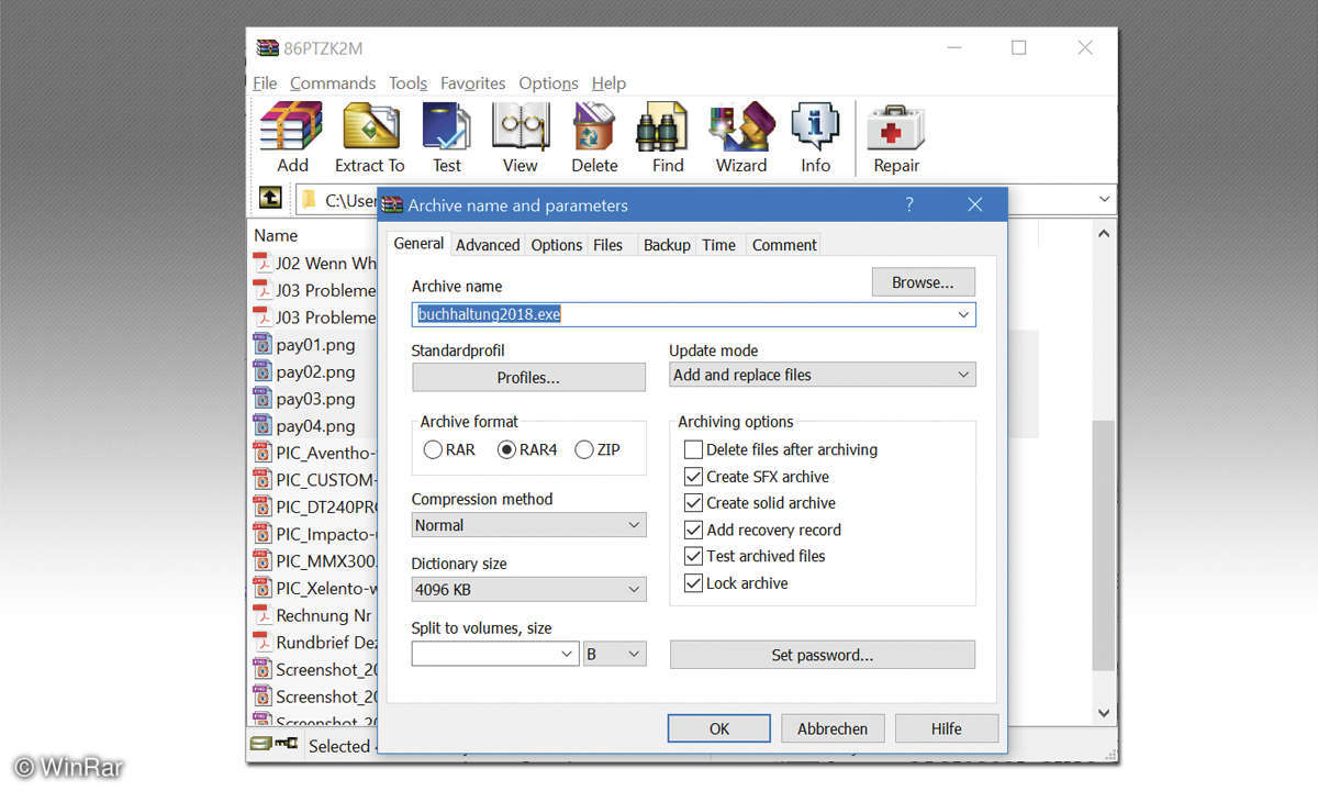 WinRar manuelles Update