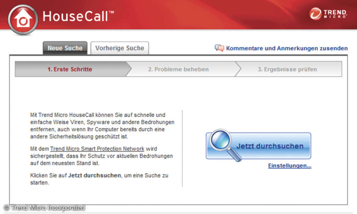 Housecall Onlinescan