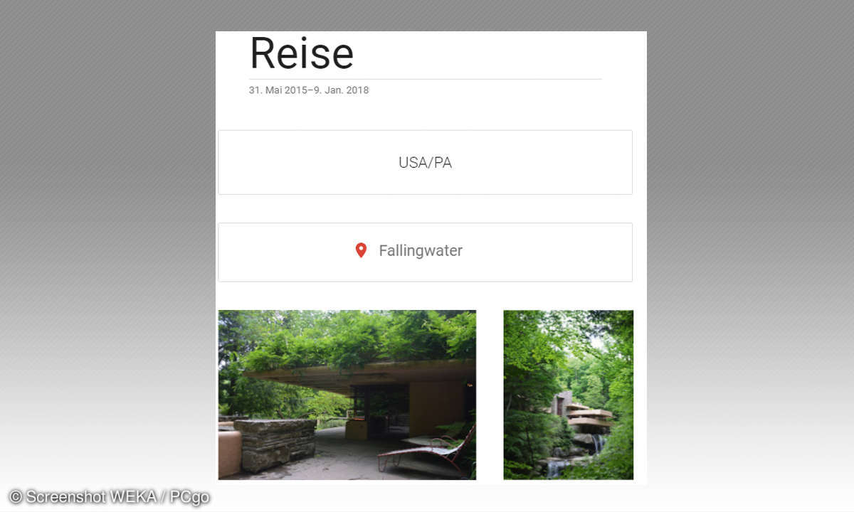 Google Fotos verwalten - Albumansicht