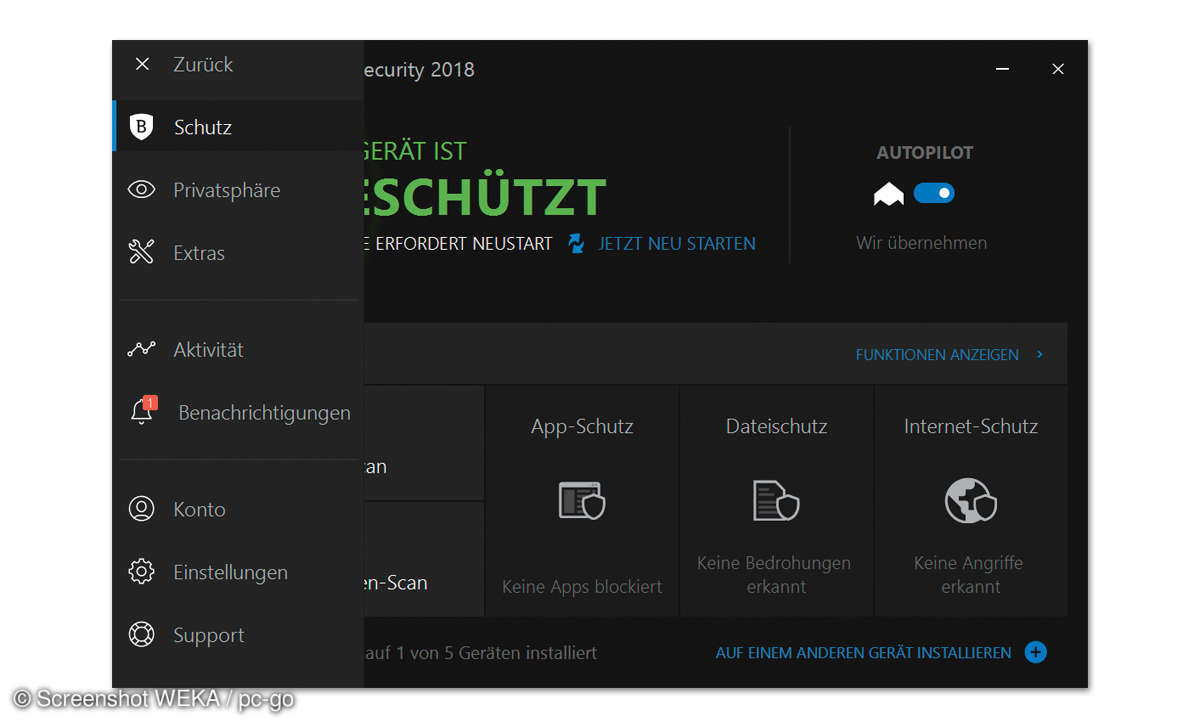Dateien & Ordner verstecken: Bitdefender