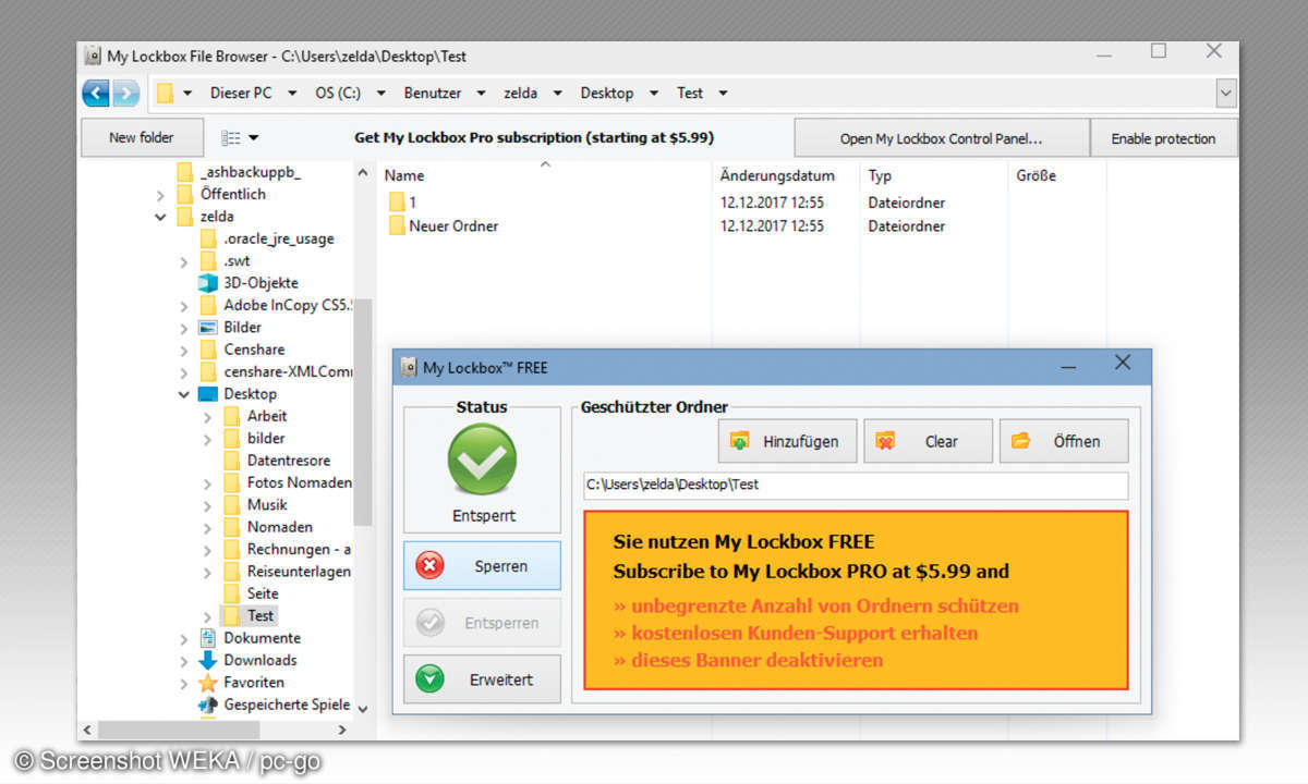 Dateien & Ordner verstecken: My LockBox