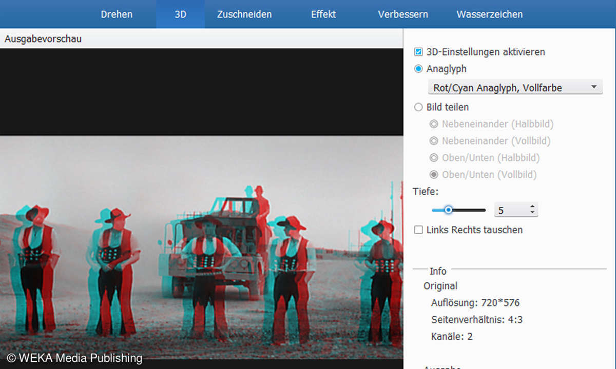 Tipard Total Media Converter - 3D-Anaglyph-Wandlung