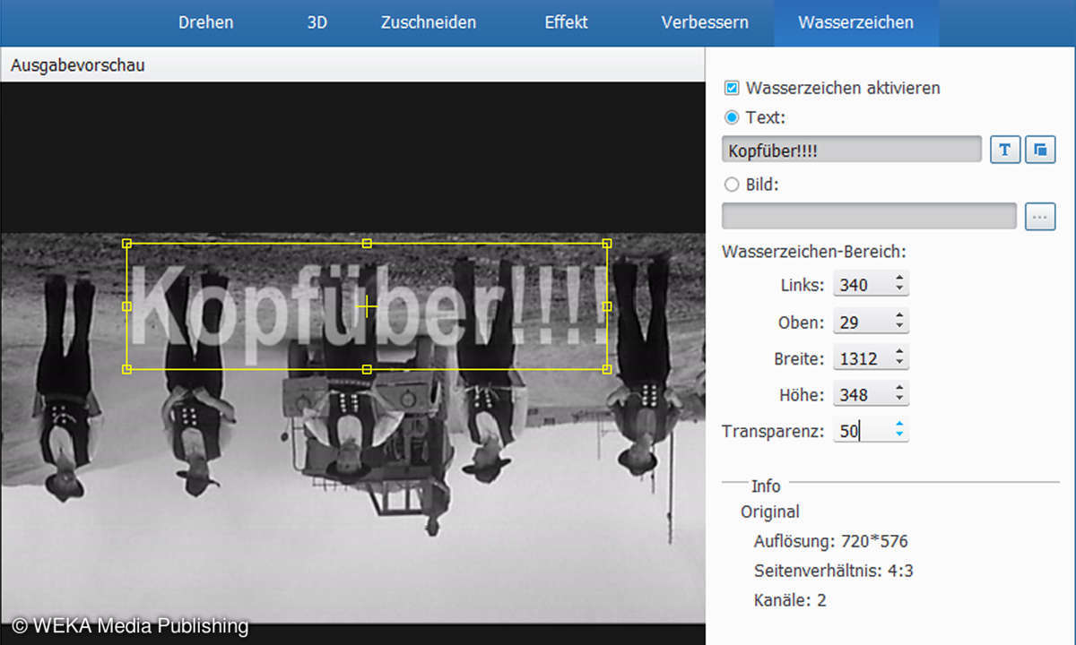 Tipard Total Media Converter - Wasserzeichen einfügen