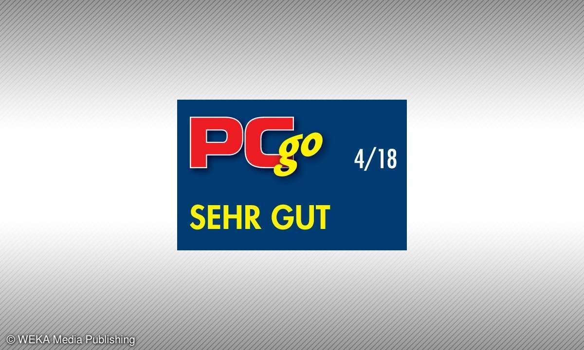 Testsiegel PCgo 4/18 - sehr gut