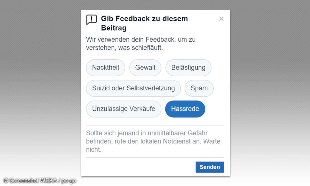 Schutz vor Cybermobbing - Beitrag melden