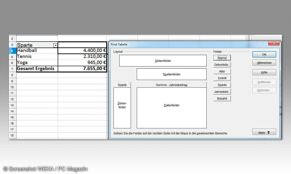OpenOffice Calc - Pivot-Tabellen - Beitrag