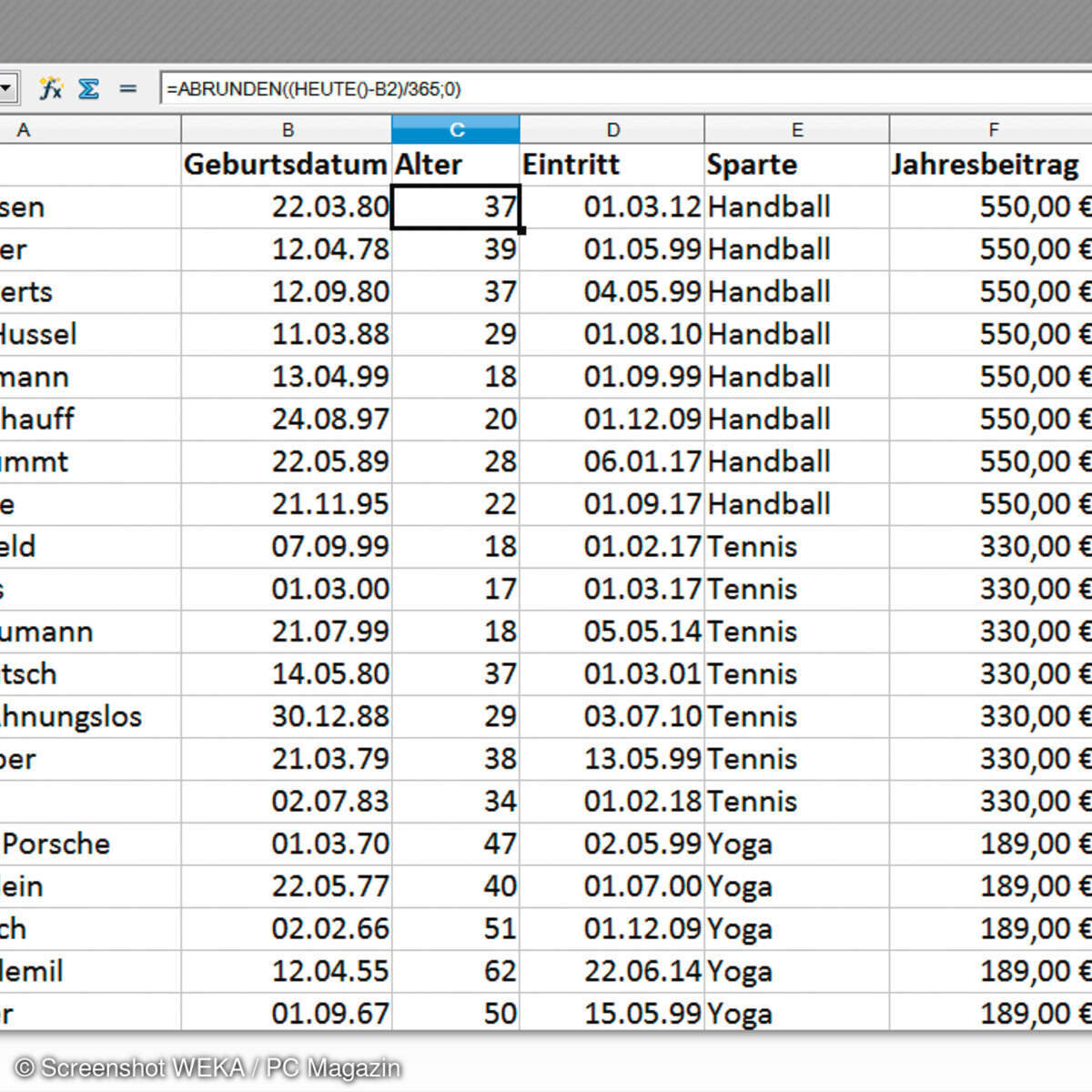 OpenOffice Calc - Pivot-Tabellen - Grundgerüst