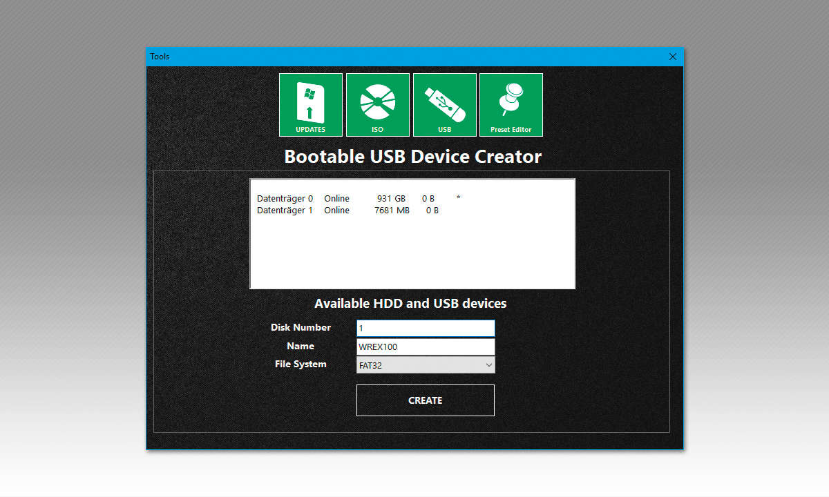 Windows Setup-DVD/ISO mit WinReducer erstellen - USB Device Creator