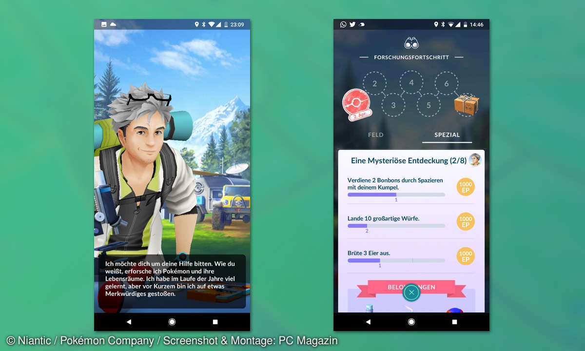 Pokemon GO Spezialforschung Professor Willow