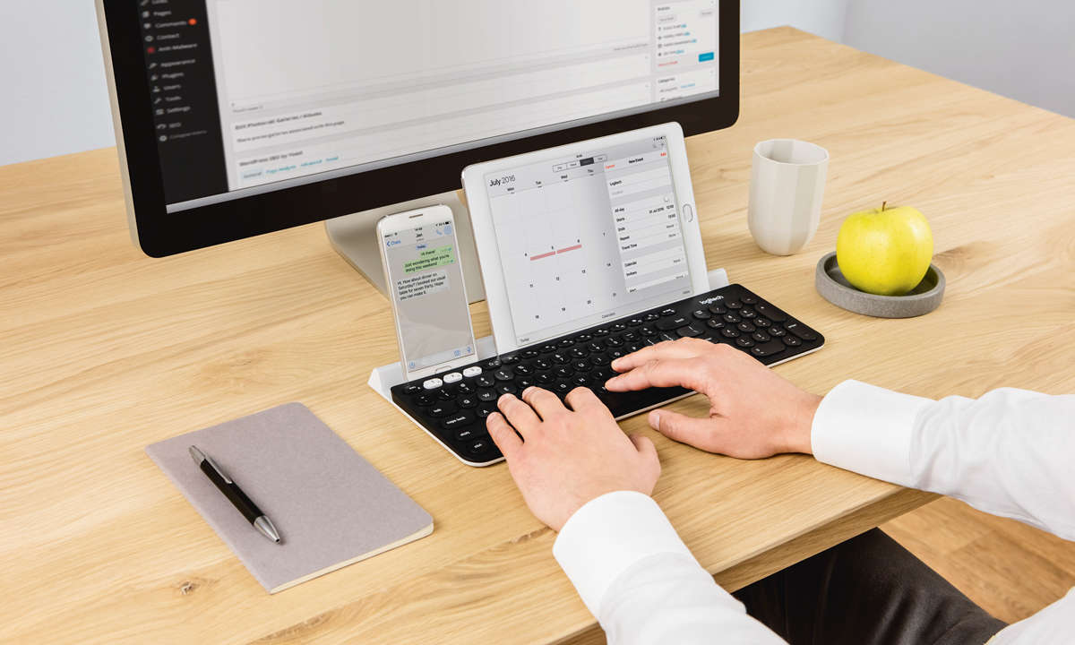 Smartphone als PC - Logitech Keyboard