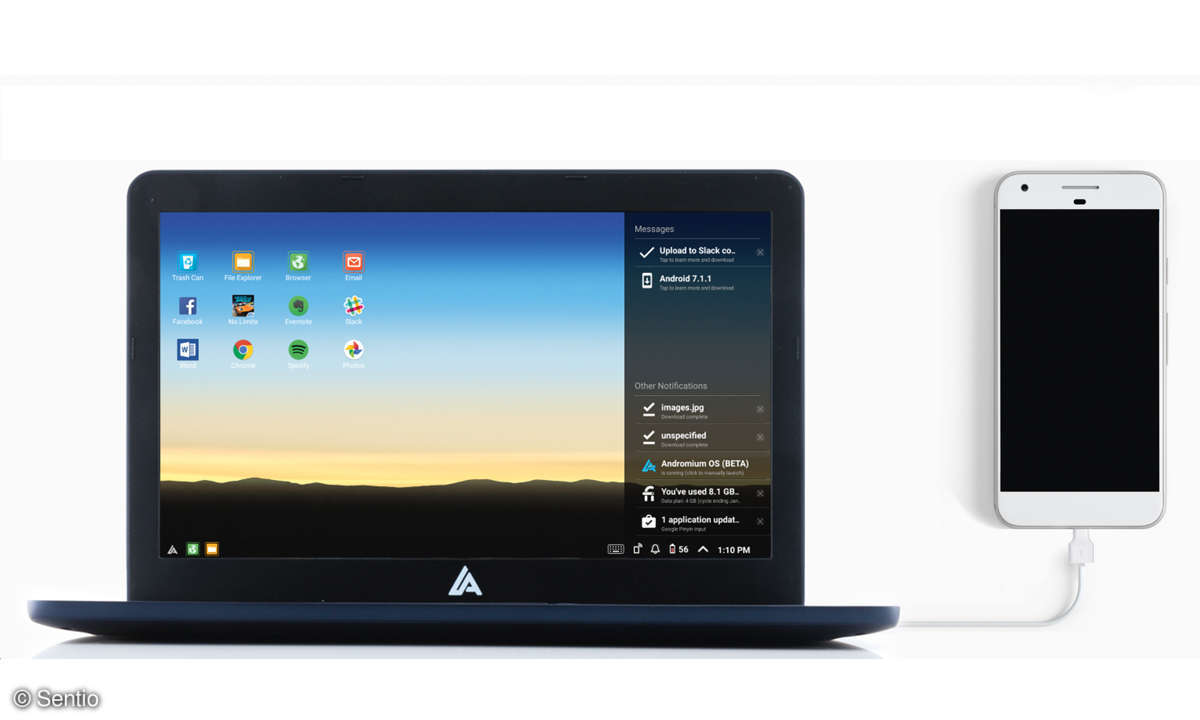 Smartphone als PC - Sentio