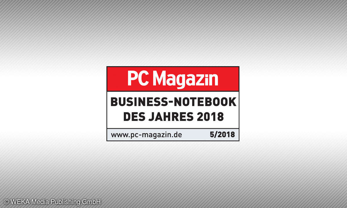 Testsiegel PC-Magazin Business-Notebook des Jahres 2018