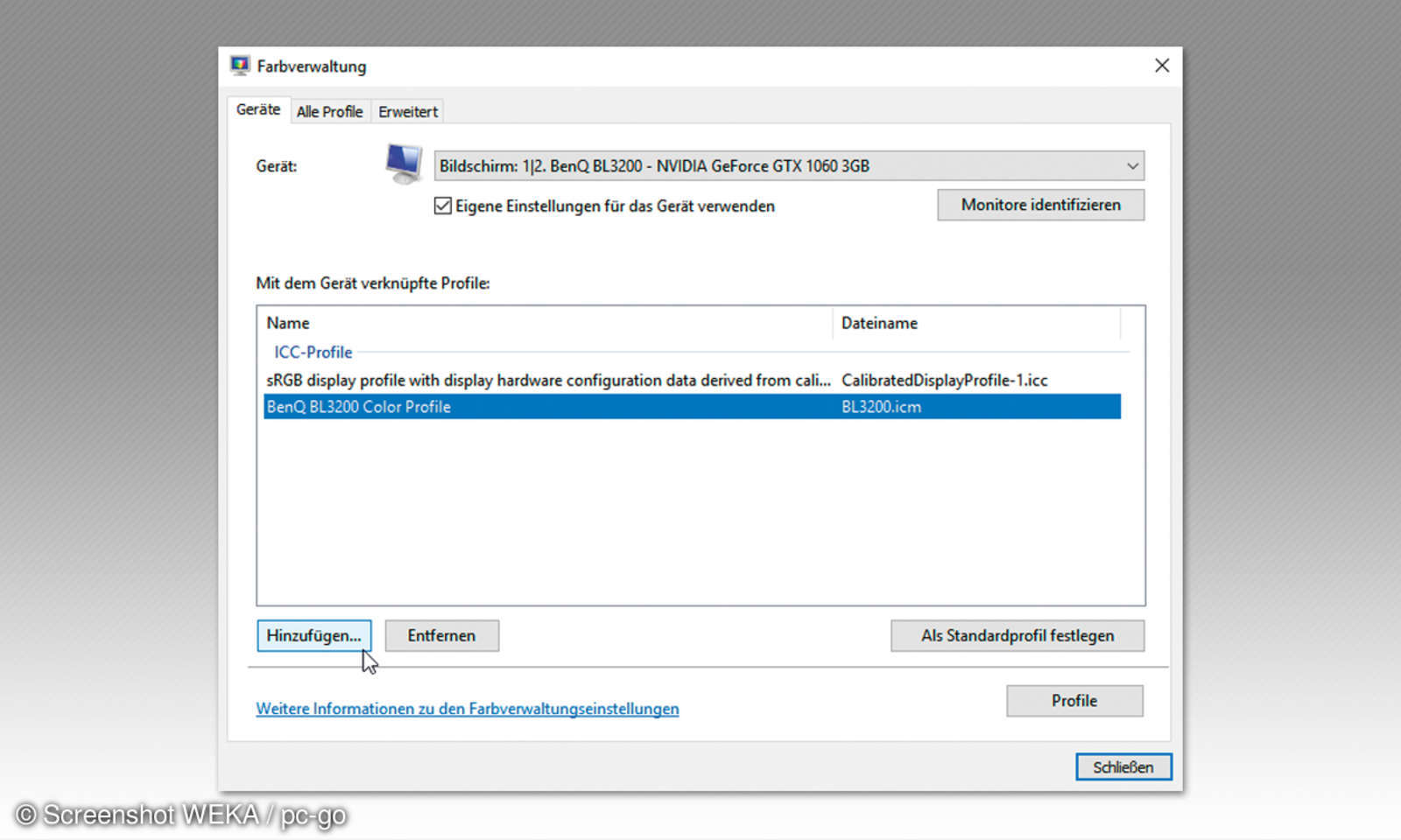 Monitor optimal einstellen: Farbprofile unter Windows verwalten ...