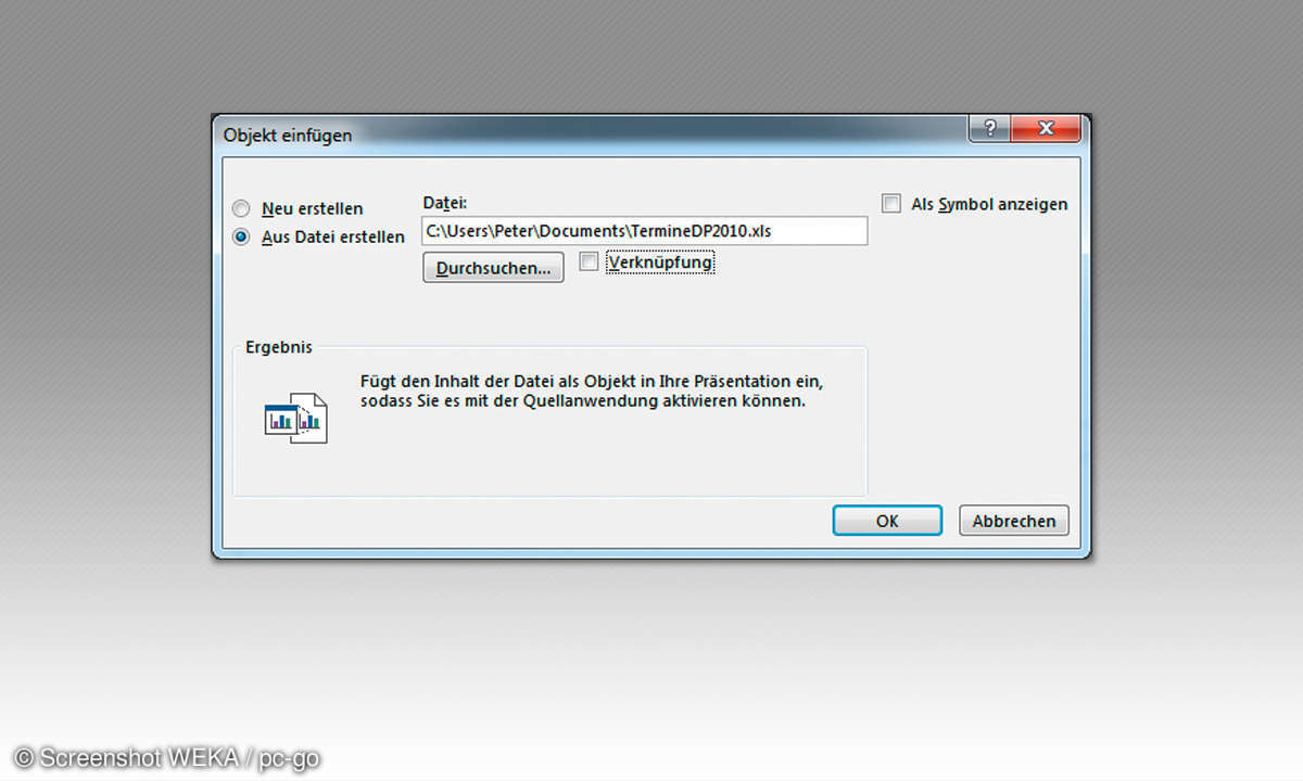 Excel-Tabelle in PowerPoint integrieren