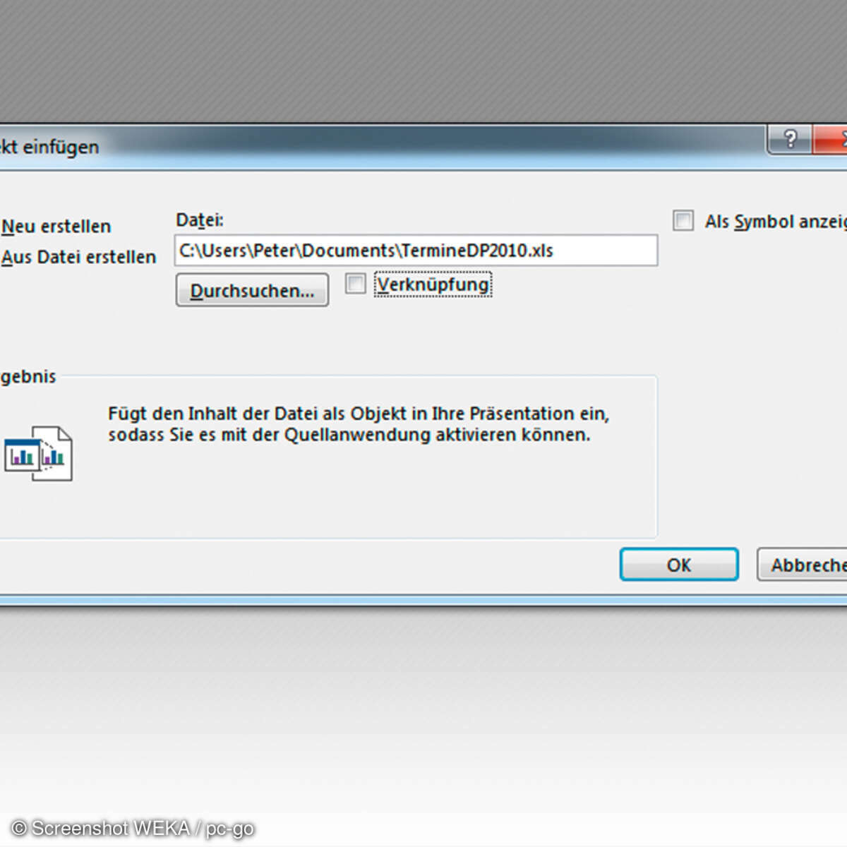 Excel-Tabelle in PowerPoint integrieren