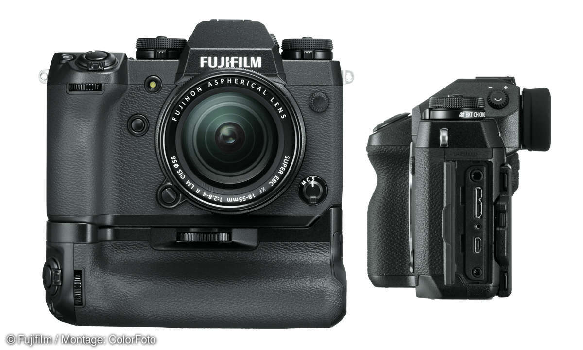 Fujifilm X-H1 - Batteriegriff & Anschlüsse