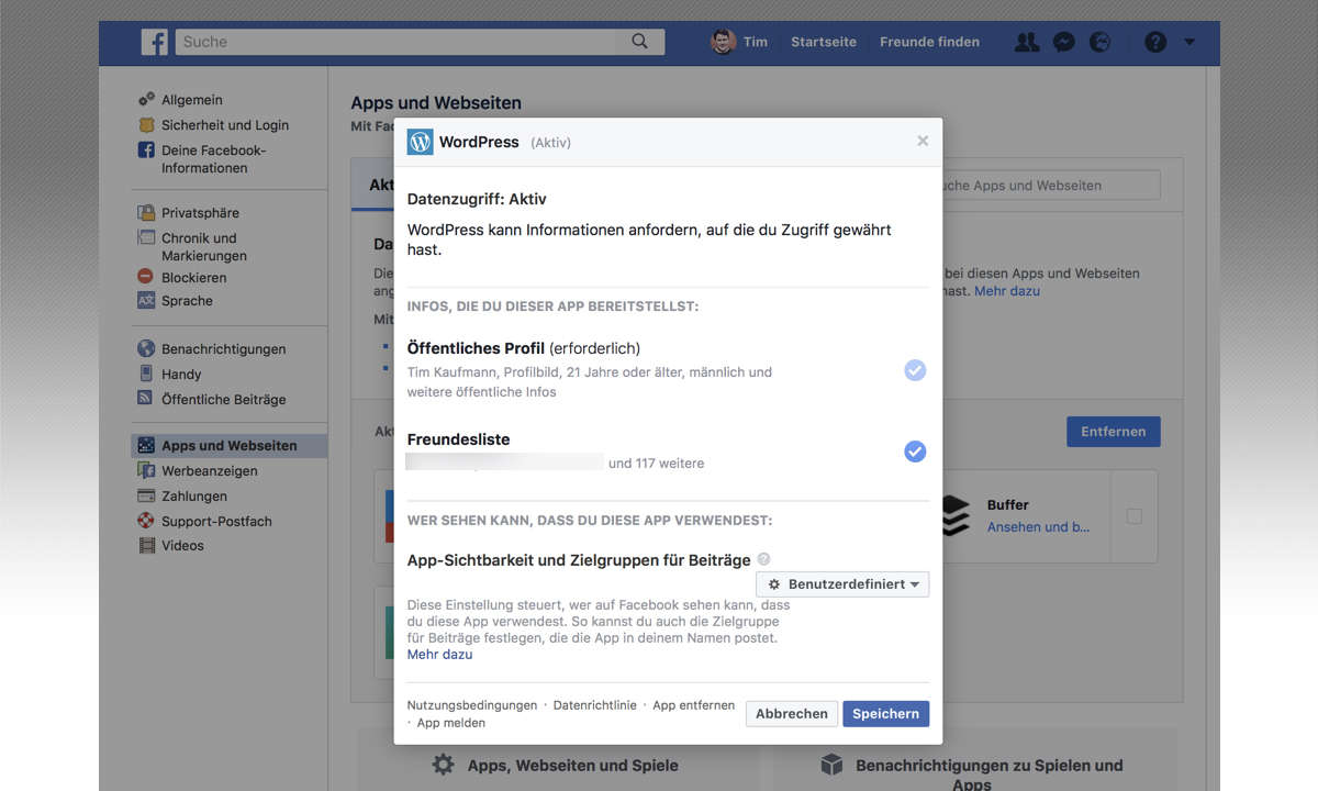 Facebook (fast) anonym nutzen 4