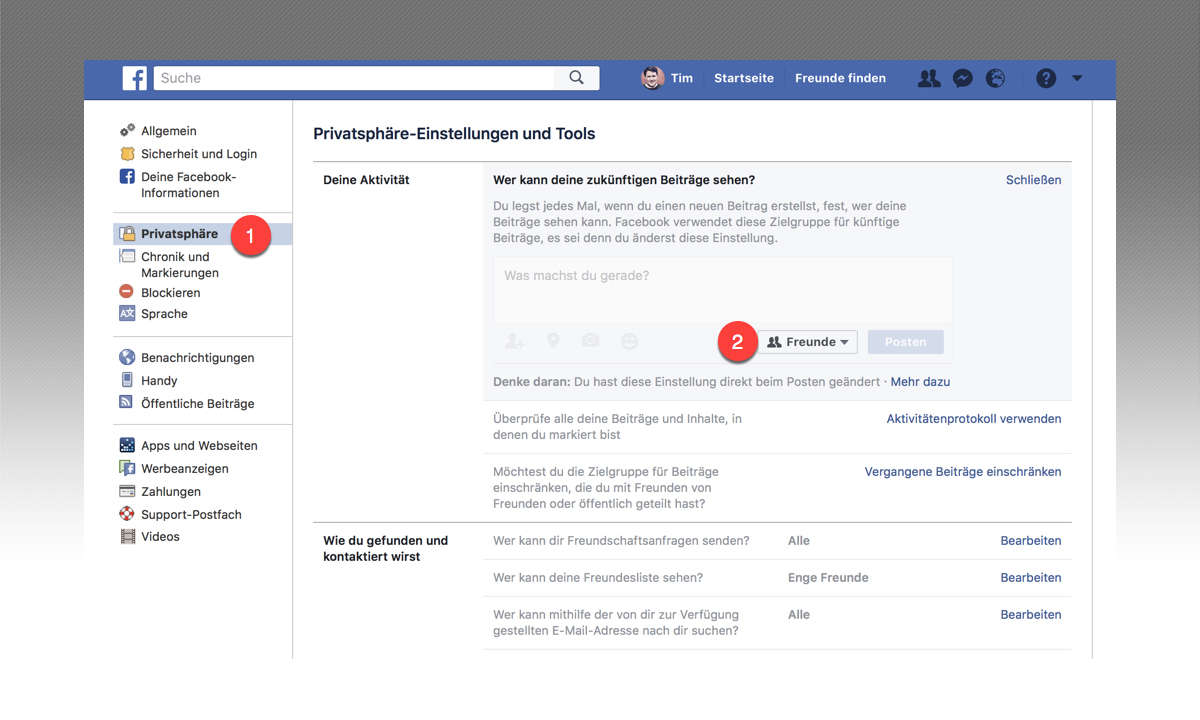 Facebook (fast) anonym nutzen 5