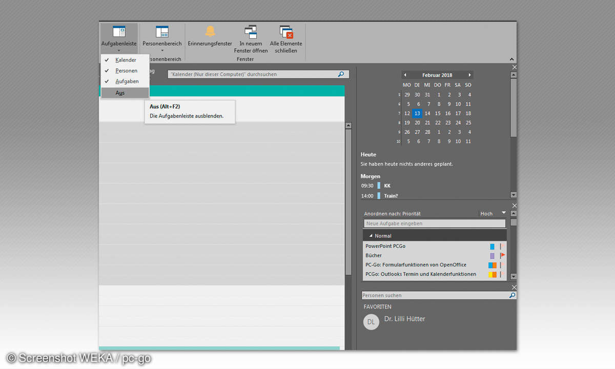 Outlook Termine - Aufgaben