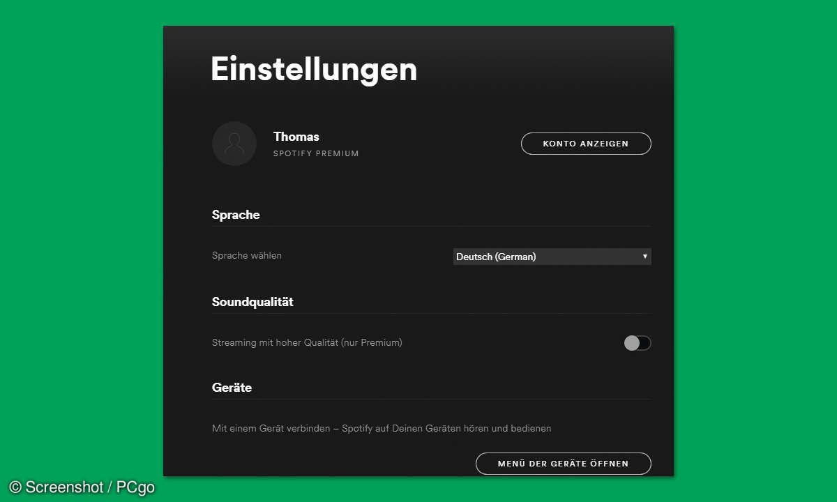 spotify sound qualitaet einstellen