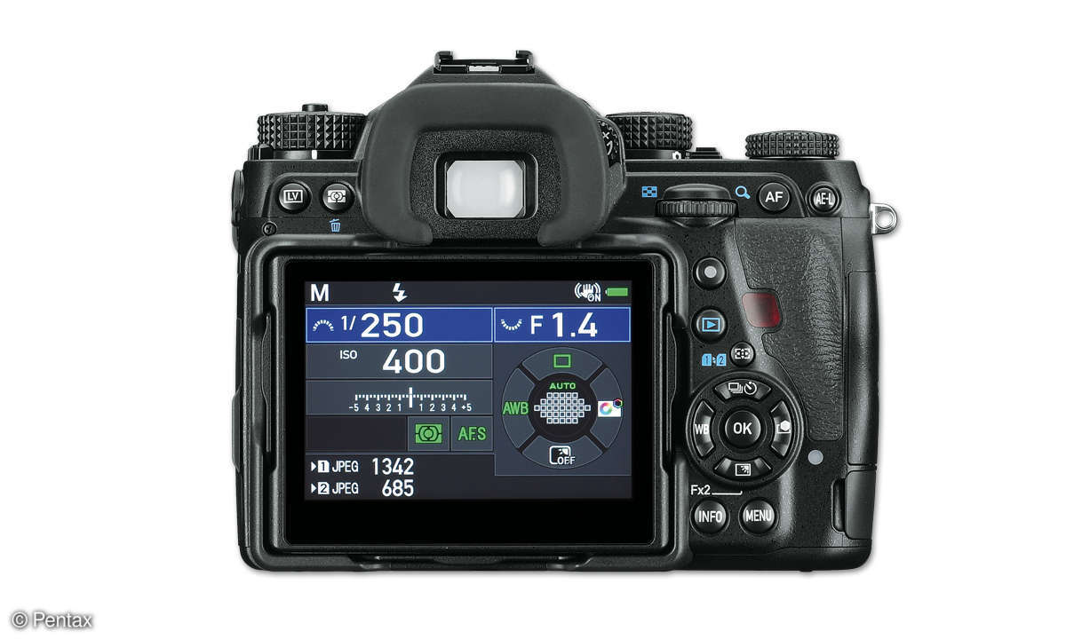 Pentax K-1 Mark II - Rückansicht