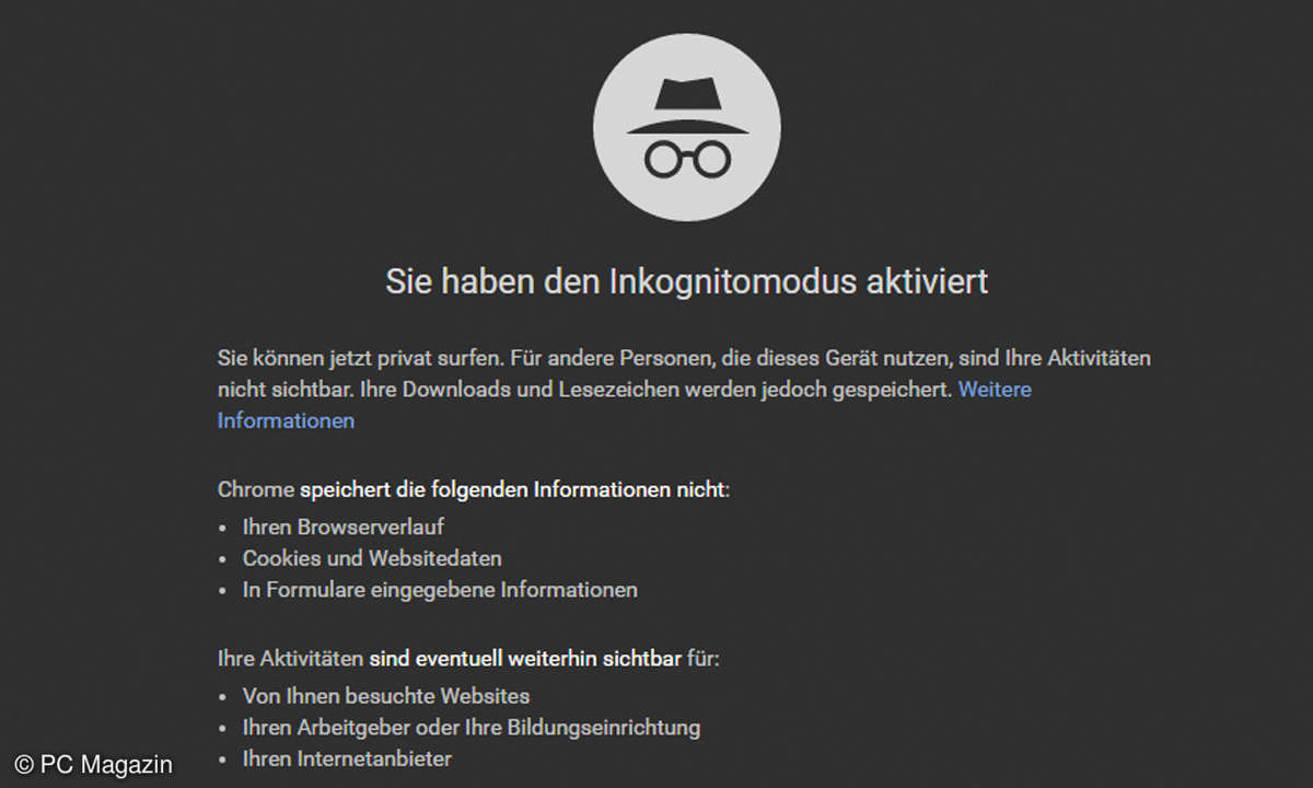 Chrome: Anonym surfen