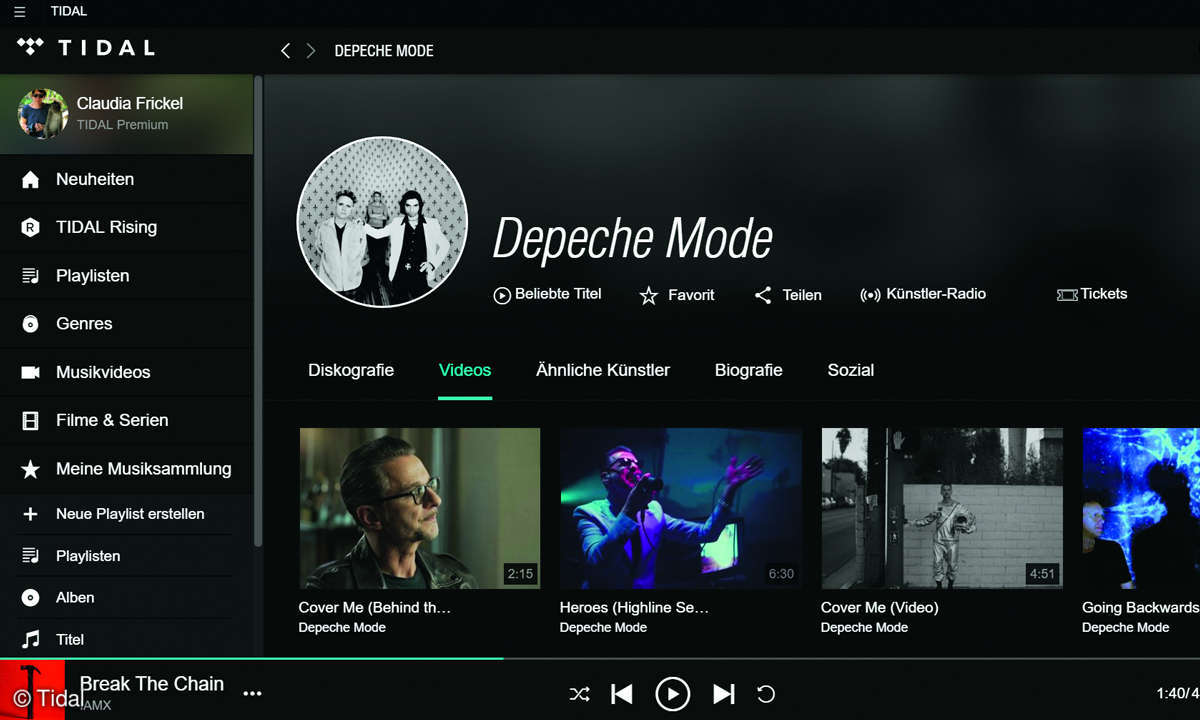 Tidal Musikstreaming
