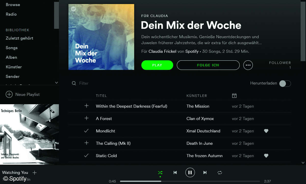 Spotify Musikstreaming