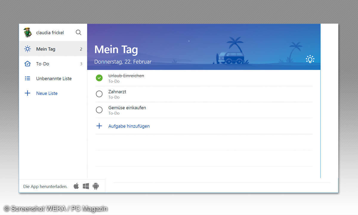 Outlook Alternativen: Die besten PIM-Tools - Microsoft To-do