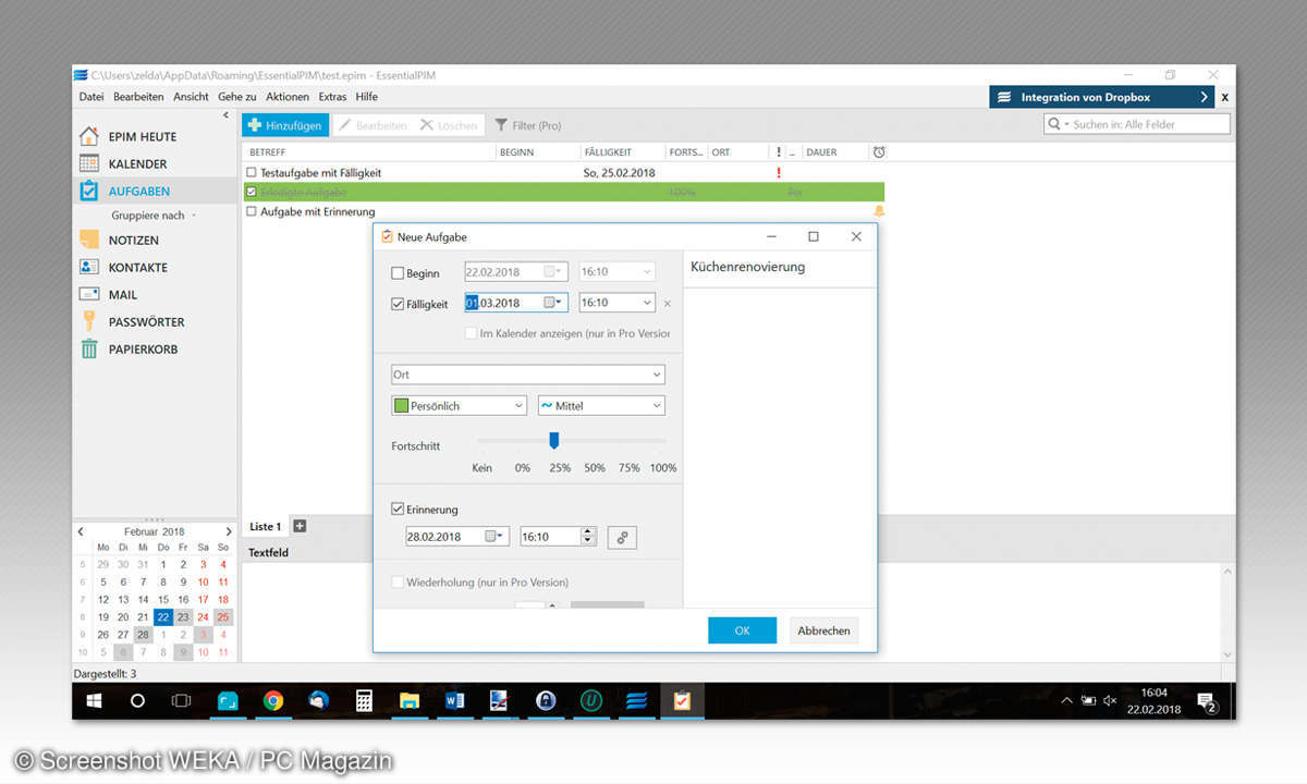 Outlook Alternativen: Alltags-Organisation mit Essential PIM