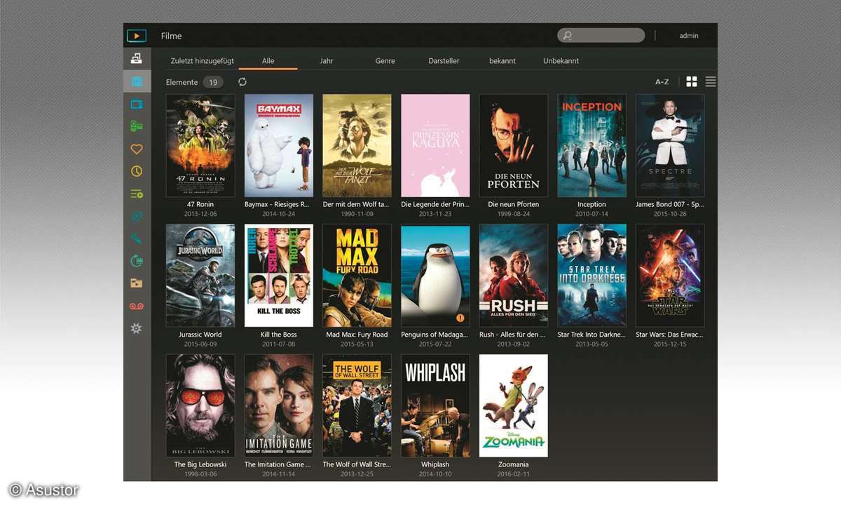 Asustor Video Verwaltung
