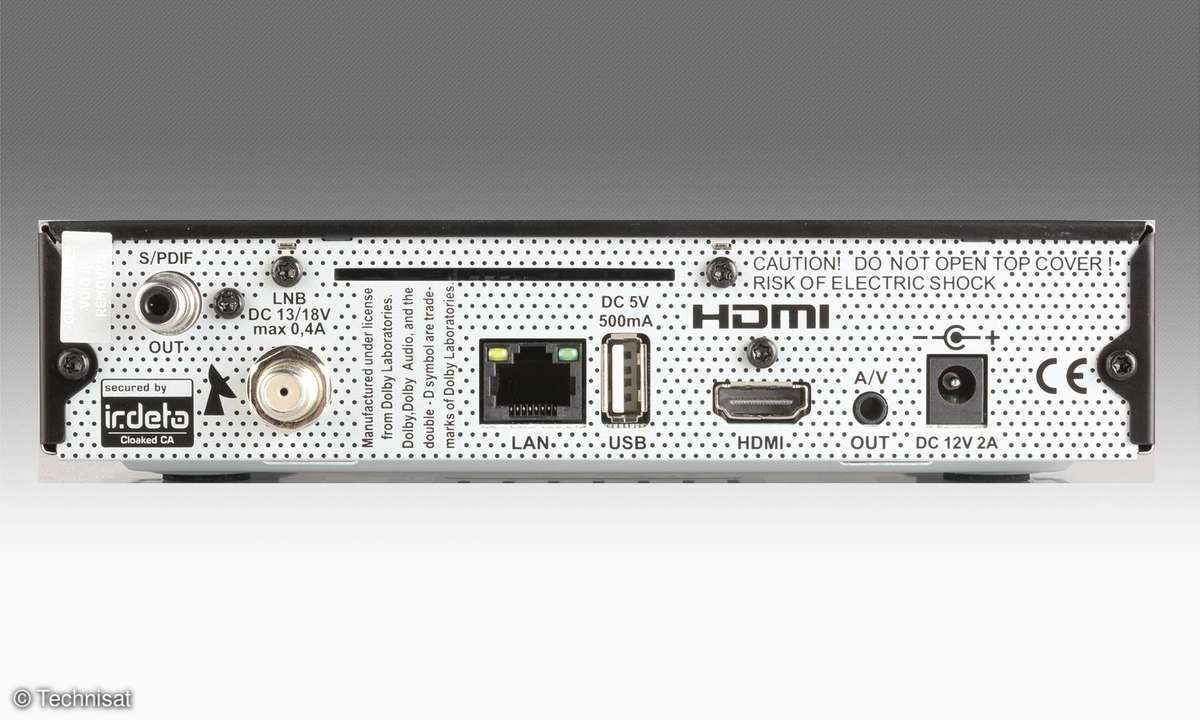 Technisat Receiver Rückseite