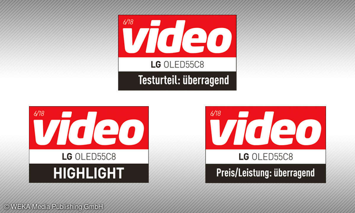 Testsiegel LG OLED55C8
