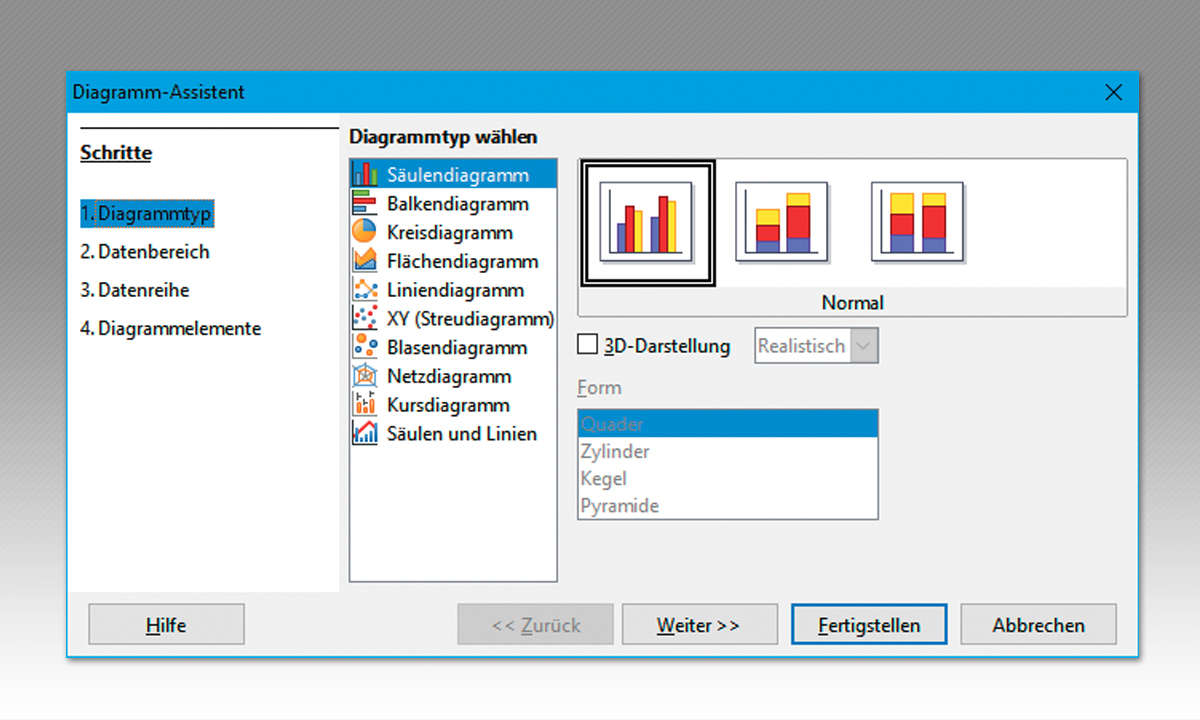 LibreOffice: Daten visualisieren in Calc - 1