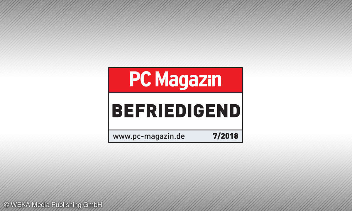Testsiegel PC Magazin befriedigen 7/18