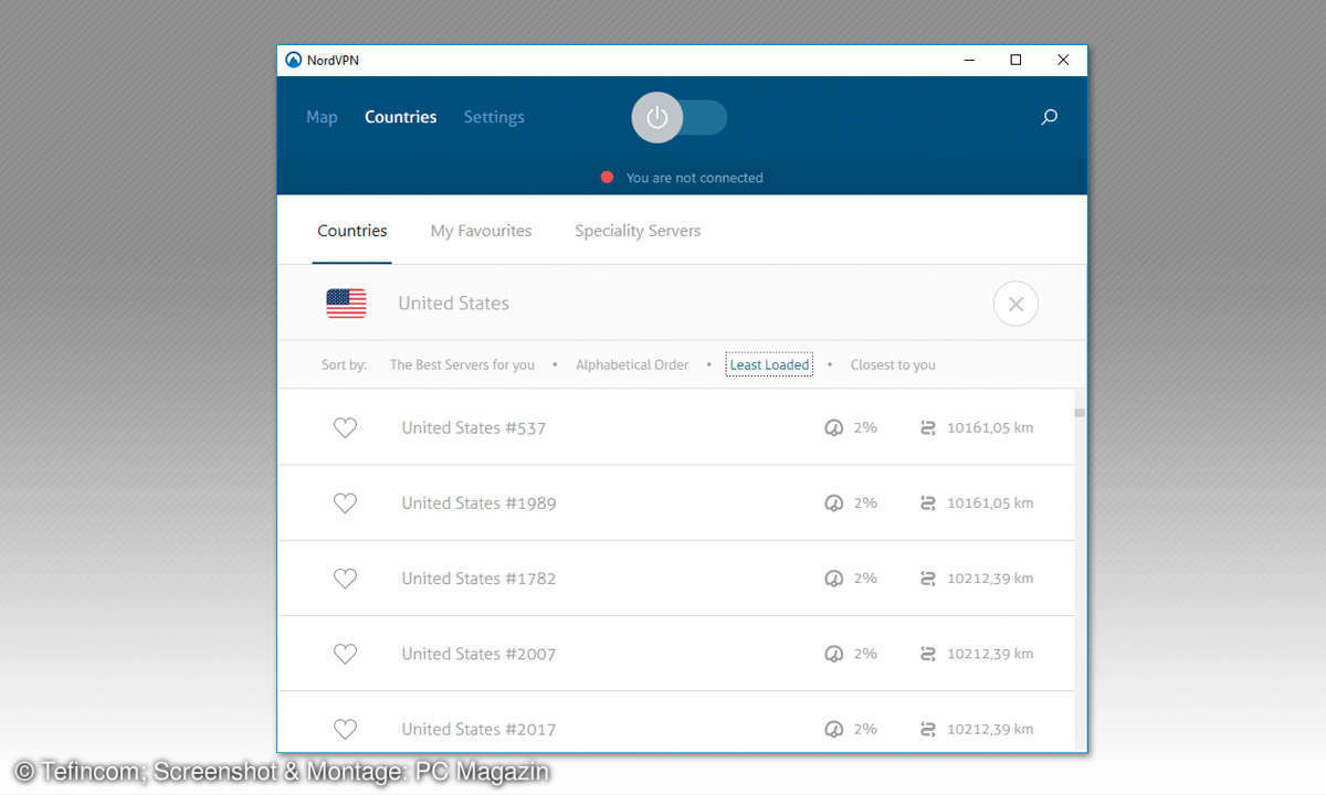 VPN Test 2018: NordVPN 6.12.11.0