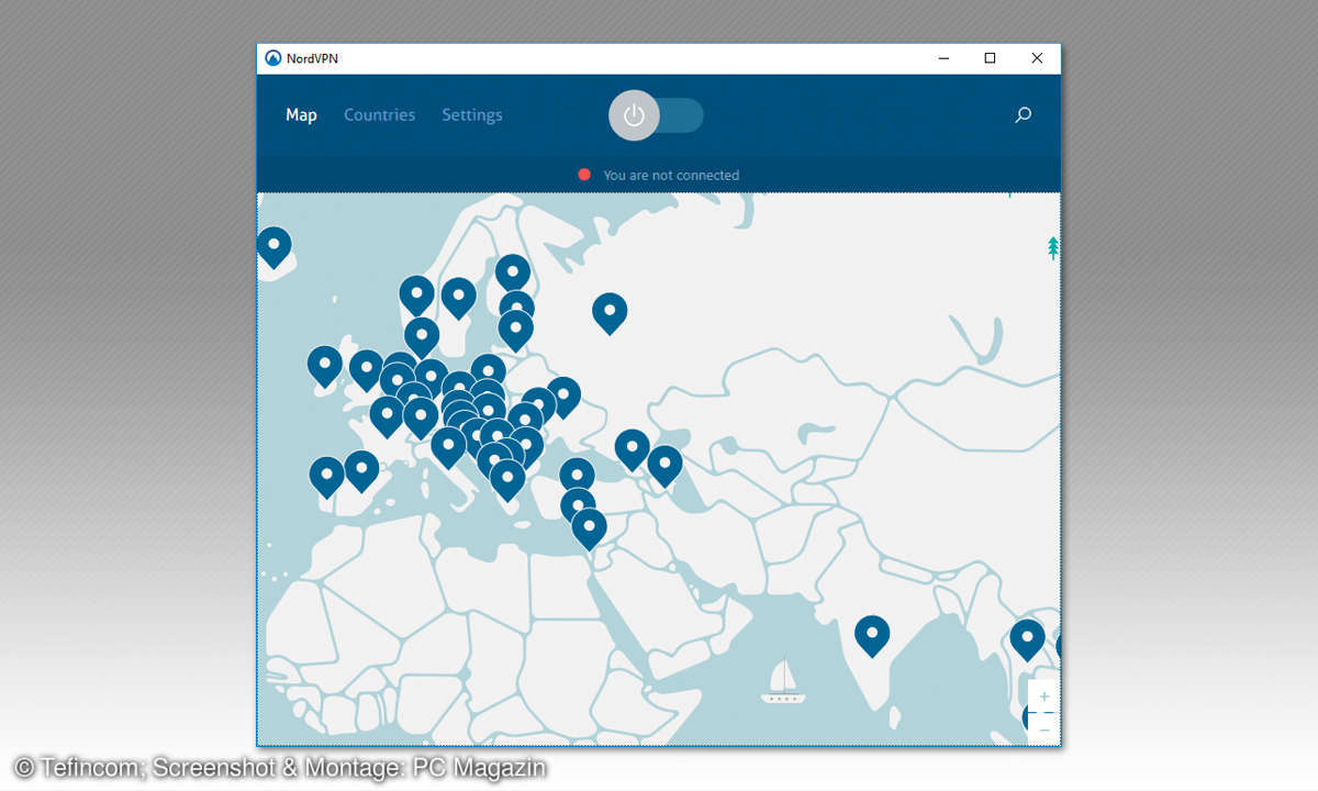 VPN Test 2018: NordVPN - Länderstandorten