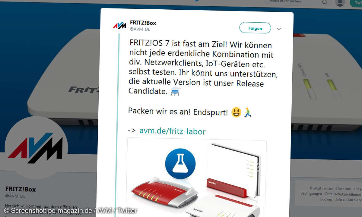 Fritz OS 7 hat einen Release Candidate