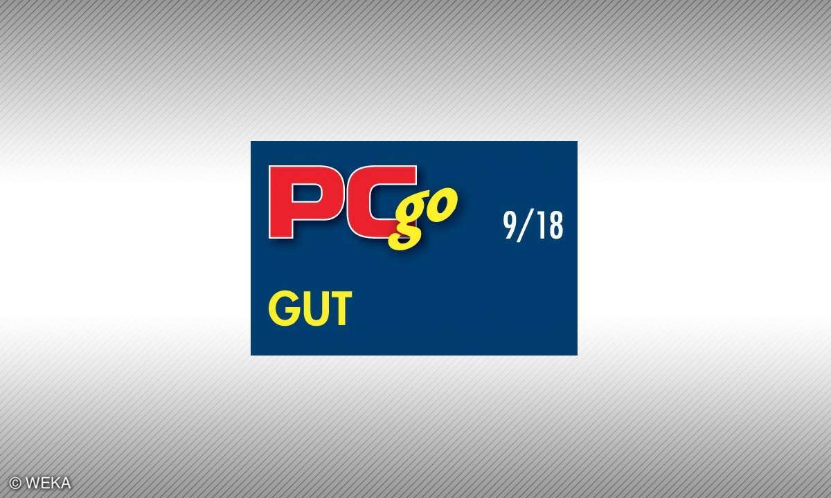 Testsiegel PCgo 9/18 gut